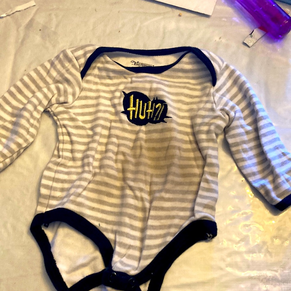 Striped longsleeve onesies